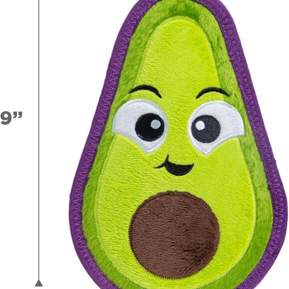 Outward Hound Tough Skinz Durable Squeaky Dog Toy w/Two Tough Layers Avocado - Picture 1 of 3